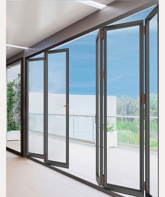 εσωτερικές πόρτες γυαλιού bifold, πόρτα αλουμινίου μπαλκονιών bifold, bifold εξωτερικές πόρτες γυαλιού, διάγραμμα 2 εφαρμογής σκηνής