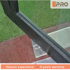 Πολυ πιστοποίηση πορτών ISO άξονα αργιλίου χρώματος με το μετριασμένο μέτωπο πορτών γυαλιού αρθρώσεων άξονα πορτών άξονα γυαλιού διπλό