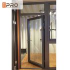 Το προσαρμοσμένο αλουμίνιο σχεδίου άρθρωσε τις πόρτες για το Μαύρο αρθρώσεων πορτών αρθρώσεων πορτών γυαλιού ανοξείδωτου κτηρίων οικοδόμησης