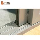 Υγιείς απόδειξης πόρτες γυαλιού αλουμινίου συρόμενες για το κατοικημένο και εμπορικό πλαίσιο συρόμενων πορτών που γλιστρά το frameless ντους