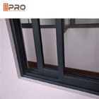 Προσαρμοσμένα διπλά βερνικωμένα γλιστρώντας παράθυρα αλουμινίου για την ενέργεια προγράμματος σπιτιών - αποταμίευση