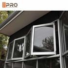 Βερνικωμένα διπλάσιο παράθυρα αντίστασης σκόνης/αργίλιο που διπλώνουν τα παράθυρα δις-που διπλώνουν τα παράθυρα για το βισμούθιο αργιλίου που διπλώνει τις πόρτες patio