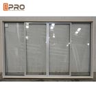 Ντυμένο σκόνη γραφείων εσωτερικό αλουμινίου γλιστρώντας προσαρμοσμένο παράθυρα γλιστρώντας παράθυρο μηχανισμών σχεδιαγράμματος παραθύρων μεγέθους γλιστρώντας