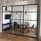 Σύγχρονο χώρισμα γυαλιού χωρισμού χώρου γραφείου με τη συρόμενη πόρτα