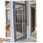 Το προσαρμοσμένο αλουμίνιο σχεδίου άρθρωσε τις πόρτες για το Μαύρο αρθρώσεων πορτών αρθρώσεων πορτών γυαλιού ανοξείδωτου κτηρίων οικοδόμησης