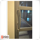 Πολυ αρθρωμένες χρώμα πόρτες ασφάλειας, υγιής μπροστινή πόρτα γυαλιού αλουμινίου μόνωσης