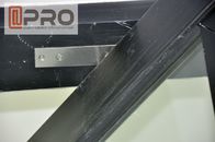 Πολυ πιστοποίηση πορτών ISO άξονα αργιλίου χρώματος με το μετριασμένο μέτωπο πορτών γυαλιού αρθρώσεων άξονα πορτών άξονα γυαλιού διπλό