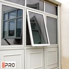 Τυποποιημένο μεγέθους αλουμινίου ενιαίο γυαλιού πορτών και ταλάντευσης παραθύρων ανοικτό κρεμασμένο παράθυρα τοπ παράθυρο αλουμινίου ύφους τοπ κρεμασμένο