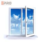 Εξωτερικά/προς το εσωτερικό ανοικτά Casement αργιλίου παράθυρα με το πλέγμα ασφάλειας ανοξείδωτου γύρω από casement δευτερεύον casement παραθύρων