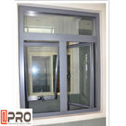 6063-T5 Casement αργιλίου σχεδιαγράμματος παράθυρα με τα προσαρμοσμένα παράθυρα αλουμινίου μεγέθους διπλής τοποθέτησης υαλοπινάκων bifold