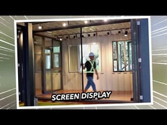 2mm Αλουμίνιο Διπλό Γυαλισμένο Πρωταθλήματα Ανθερμικές Γυαλιστικές Πύλες 2,1m ύψος