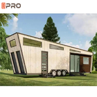 Το μικροσκοπικό Prefab σπίτι ταξιδιού στο θέρετρο ροδών προκατασκεύασε τα ξύλινα σπίτια ρυμουλκών