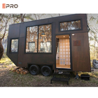 Προκατασκευασμένο σύγχρονο μικροσκοπικό Prefab κινητό μικροσκοπικό σπίτι σπιτιών στις ρόδες