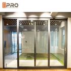 Ντυμένες σκόνη πόρτες γυαλιού αλουμινίου συρόμενες για το εσωτερικό πλαίσιο συρόμενων πορτών πορτών κτηρίων οικοδόμησης