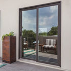 Θερμικό χρώμα πορτών γυαλιού ολίσθησης αλουμινίου σπασιμάτων προαιρετικό με συστημάτων ασφαλείας το εσωτερικό πλαίσιο συρόμενων πορτών πορτών γλιστρώντας