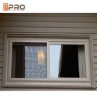 Τα μαύρα αλουμινίου ασφαλή παράθυρα αντίκτυπου τυφώνα επεξεργασίας γλιστρώντας για το σπίτι προστατεύουν τα υλικά αργιλίου που γλιστρούν το παράθυρο