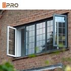 Γκρίζο σύγχρονο Casement αργιλίου casement αλουμινίου μόνωσης ήχου και θερμότητας παραθύρων γκρίζο παράθυρο