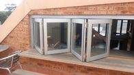 Πτυσσόμενα παράθυρα Bifold αργιλίου γυαλιού για την ενέργεια κουζινών - αποδοτικό διπλώνοντας γυαλί παραθύρων οθόνης παραθύρων που διπλώνει το δίπλωμα