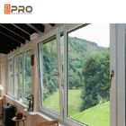 Οριζόντια ανοίγοντας παράθυρα αλουμινίου κλίσης και στροφής σχεδίων, ξύλινο διπλό βερνικωμένο παράθυρο