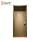 Κατοικημένες αρθρωμένες αλουμίνιο πόρτες συνήθειας, ενιαία Casement αλεξίσφαιρη πόρτα ασφάλειας γυαλιού