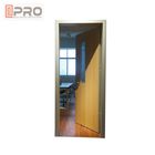 Κατοικημένες αρθρωμένες αλουμίνιο πόρτες συνήθειας, ενιαία Casement αλεξίσφαιρη πόρτα ασφάλειας γυαλιού