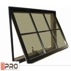 Μικρό αλουμινίου Awning awning παράθυρο γυαλιού ηλεκτροφόρησης σχεδίων ανοίγματος παραθύρων οριζόντιο με τη σχάρα