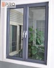 Οριζόντιο Casement πλαισίων αλουμινίου παράθυρο, διπλή Casement επιτροπής γαλλική casement αργιλίου παραθύρων τιμή παραθύρων