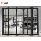 Προσαρμοσμένη μεγάλη πόρτα γυαλιού Bifold αλουμινίου πορτών Patio γυαλιού της Πέλλας συρόμενη
