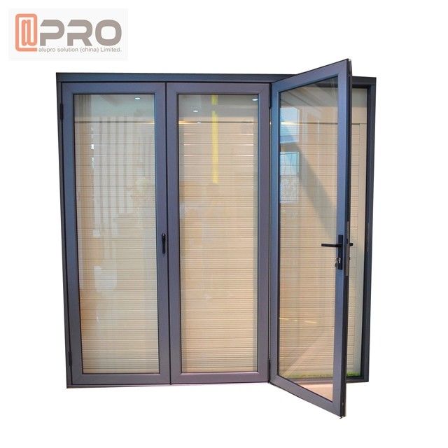 αλουμίνιο που διπλώνει τη συρόμενη πόρτα, πόρτες πτυχών βισμουθίου γυαλιού, διπλό γυαλί που διπλώνει την πόρτα, που διπλώνει τα παράθυρα γυαλιού και τις πόρτες
